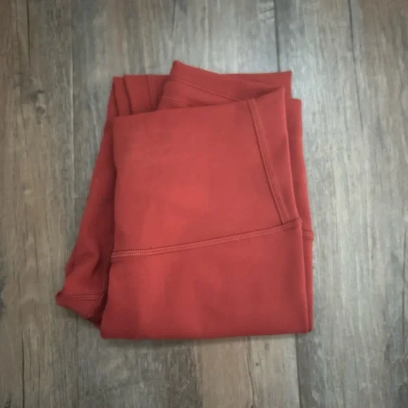 Lululemon Athletica Red High-Waisted Leggings - Picture 2 of 3